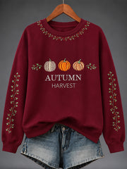 Women's Autumn Art Print Sweatshirt
