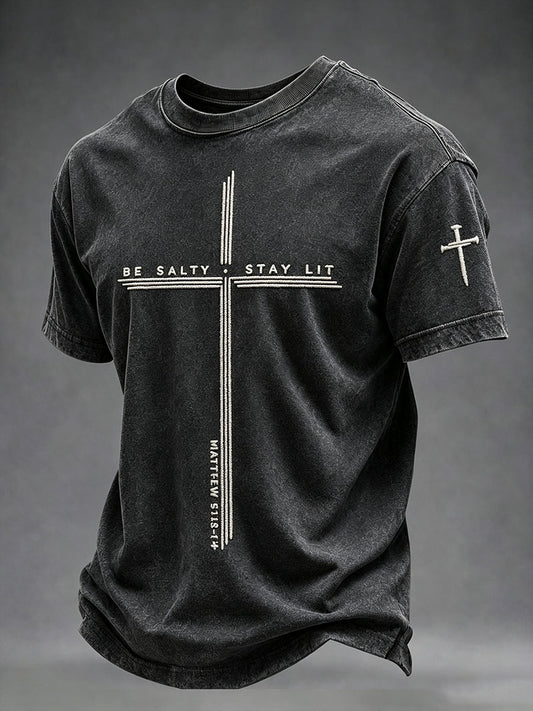 Men's Be Salty Stay Lit Short Sleeves T-shirt