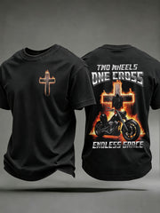 Men's Faith Biker Rider Graphic T-Shirt