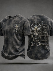 Men's Faith Biker Rider Graphic T-Shirt