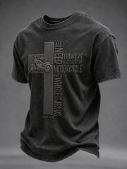 Men's Faith Biker Rider Graphic T-Shirt
