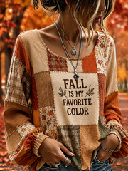 Women's Fall Is My Favorite Color Cotton-Linen Shirt