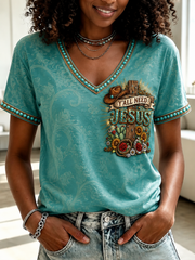 Women's Y'all Need Jesus Short-sleeved T-shirt