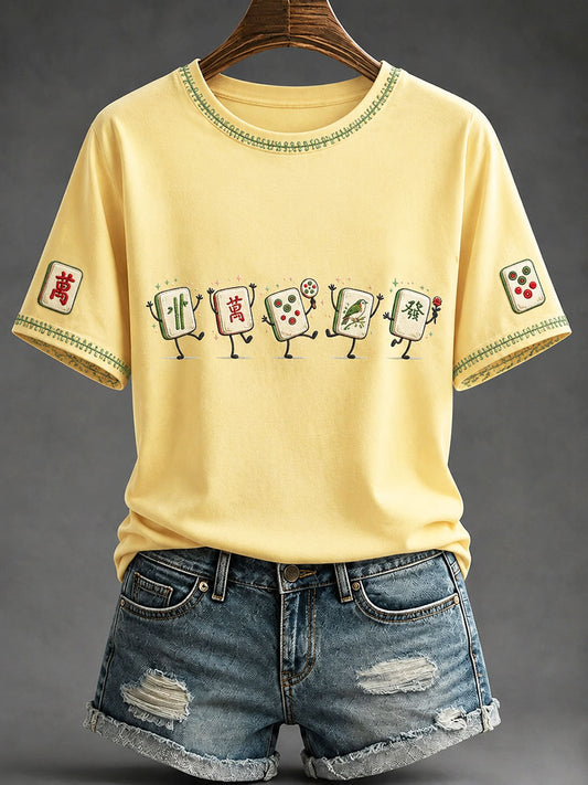 Women's Mahjong Casual T-shirt
