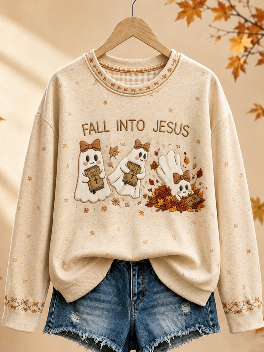 Women's Fall for Jesus Regular Sweatshirt