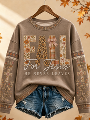 Women's Fall for Jesus Regular Sweatshirt