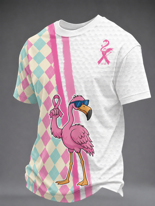 Men's Breast Cancer Short Sleeves T-shirt