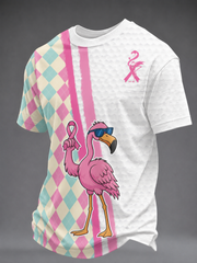 Men's Breast Cancer Short Sleeves T-shirt