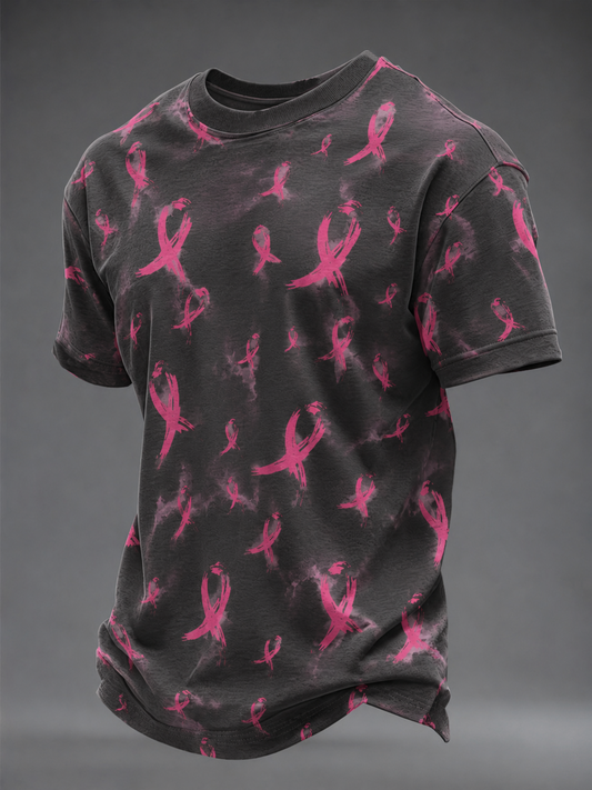 Men's Breast Cancer Short Sleeves T-shirt