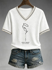 Women's Hail Mary Full Of Grace T-shirt