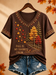 Women's Fall Is My Favorite Color short-sleeved T-shirt