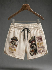 Women's "Runs On Rum, Bad Decisions, and Sea Air" Shorts