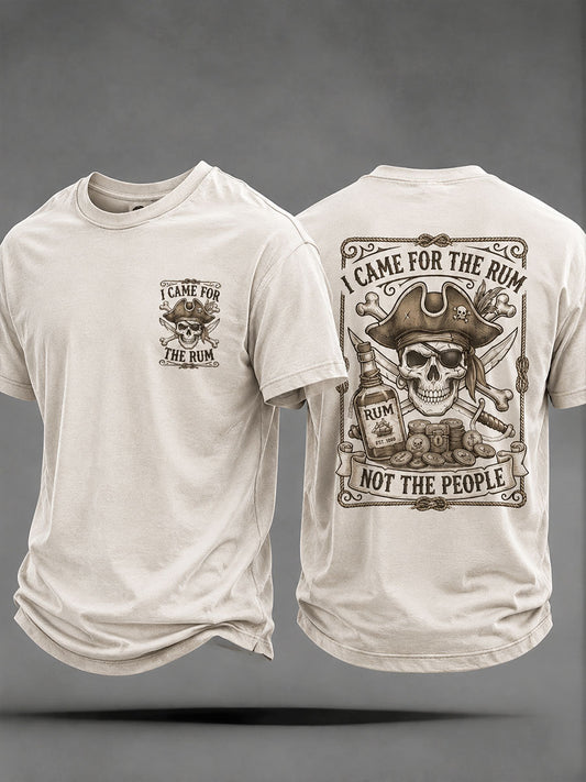 Men's "I came for the rum, not the people" Fun Casual Unisex T-shirt