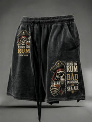 Men's "Runs On Rum, Bad Decisions, and Sea Air" Shorts
