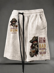 Men's "Runs On Rum, Bad Decisions, and Sea Air" Shorts