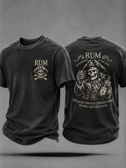 Men's "Because Pirates Understand Work-Life Balance" Fun Casual Unisex T-shirt