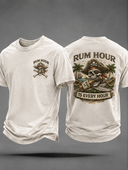 Men's "Rum Hour Is Every Hour" Fun Casual Unisex T-shirt