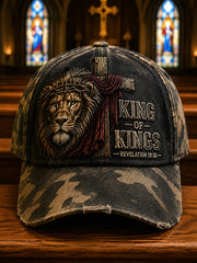 Unisex Christian King Of Kings Cross  Print Hat