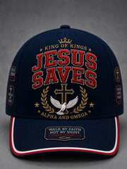 Unisex Christian JESUS SAVES Cross Print Hat