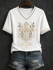 Women's Hail Mary Full Of Grace T-shirt