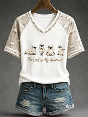 Women's" The Lord Is My Shepherd " Christian Casual T-shirt