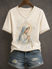 Women's Hail Mary Full Of Grace T-shirt