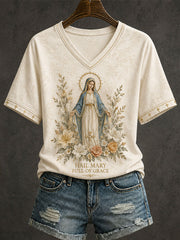 Women's Hail Mary Full Of Grace T-shirt