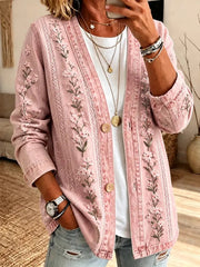 Women's Breast Cancer Casual Cardigan