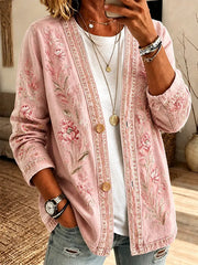 Women's Breast Cancer Casual Cardigan