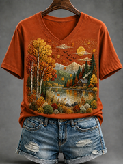 Women's Fall Short-sleeved T-shirt