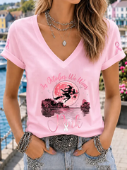 Women's In October We Wear Pink Short-sleeved T-shirt