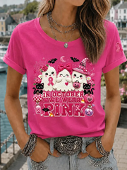 Women's In October We Wear Pink Short-sleeved T-shirt