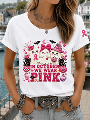 Women's In October We Wear Pink Short-sleeved T-shirt