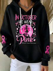 Women's In October We Wear Pink Hoodie