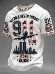 Men's We Will Never Forget 9 11 September 11 T-shirt