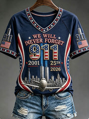 Women's We Will Never Forget 9 11 September 11 T-shirt