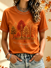 Women's Fall Is My Favorite Color short-sleeved T-shirt