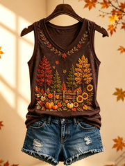 Women's Fall Printed Vests