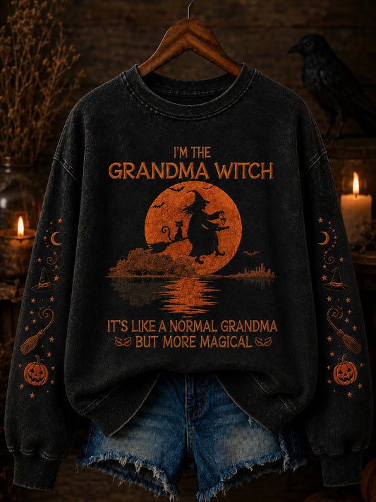 Women's Vintage Halloween Regular Sweatshirt