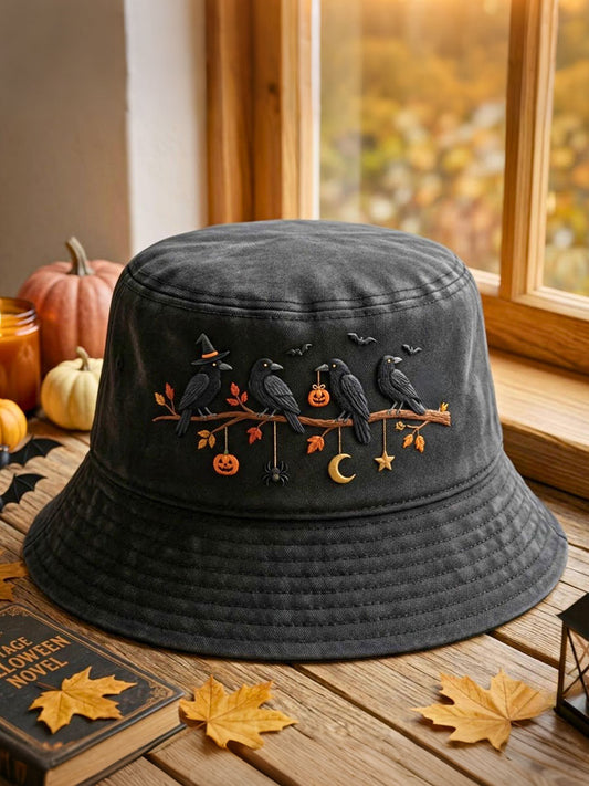 Halloween Crows Unisex Bucket Hats