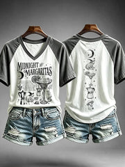 Women's Midnight Margaritas V-neck T-shirt