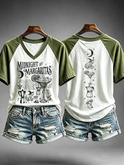 Women's Midnight Margaritas V-neck T-shirt
