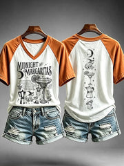 Women's Midnight Margaritas V-neck T-shirt