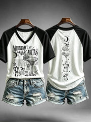 Women's Midnight Margaritas V-neck T-shirt