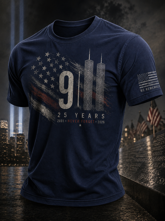 Men's 9.11 Never Forget Printed T-shirt