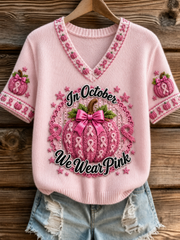 Women's in october we wear pink T-shirt