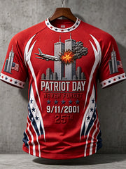 Men's PATRIOT DAY NEVER FORGET 9/11/2001  25TH  t-shirt