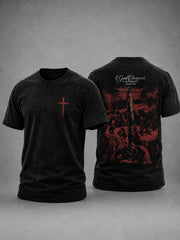 Men's God Inspires Printed Casual T-shirt