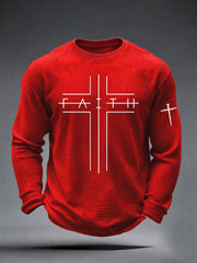Men's Faith Cross Waffle Top