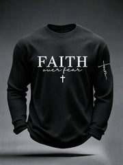 Men's Faith Over Fear Waffle Top